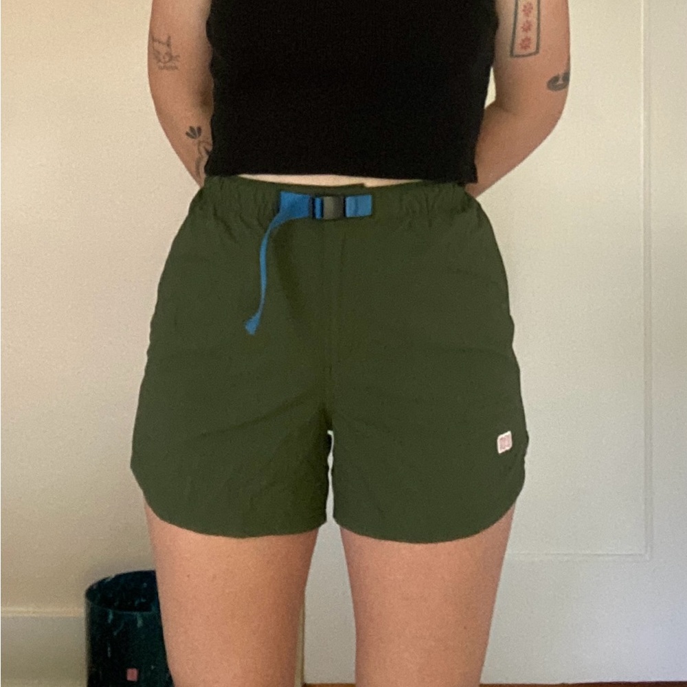 Topo Designs Dark Green Women's Athletic Shorts